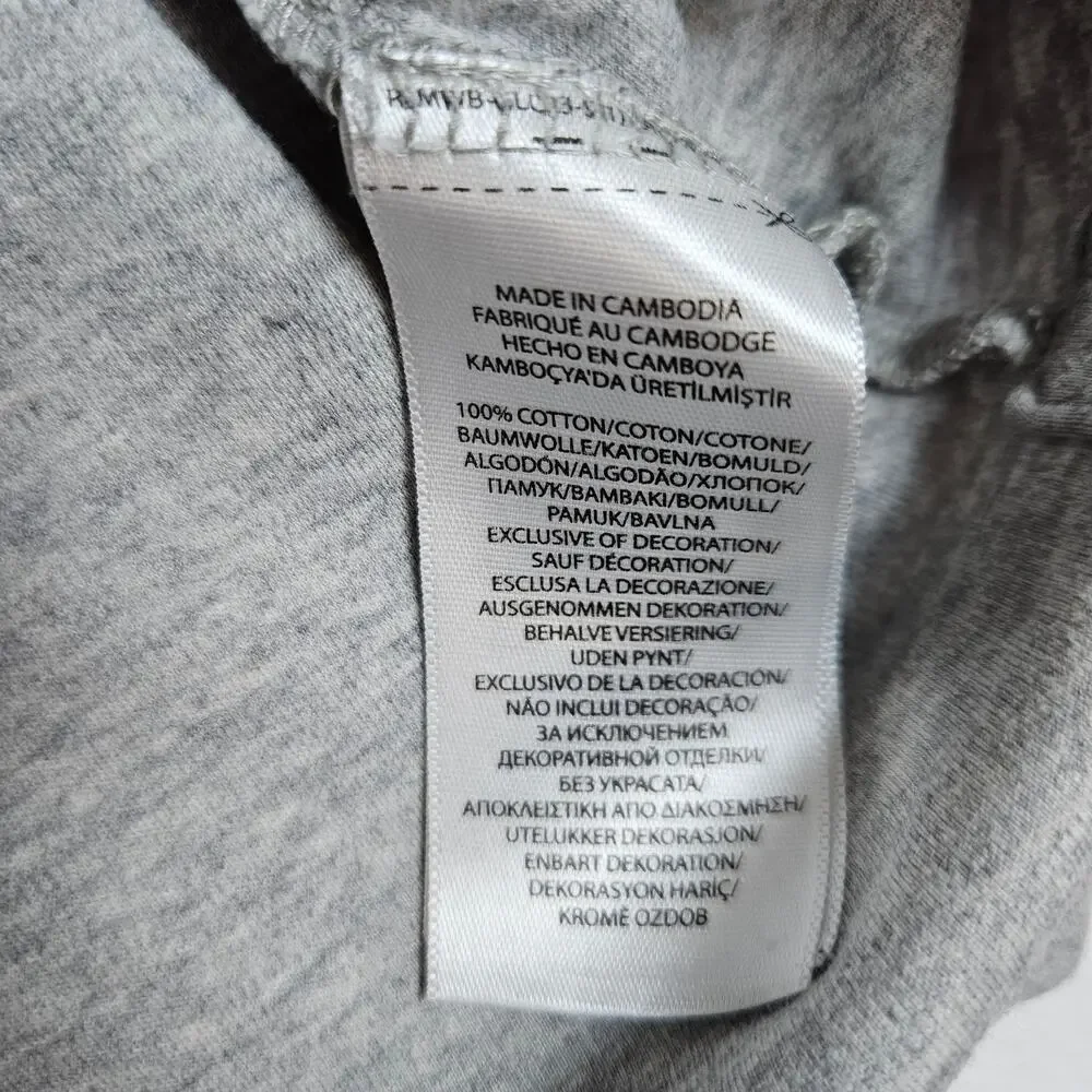 Polo Ralph Lauren Men L Polo Shirt Classic Fit Interlock Pony Gray Casual Cotton